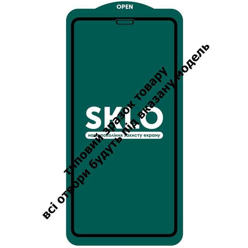 Захисне скло SKLO 5D (full glue) для Oppo Reno 5 Lite