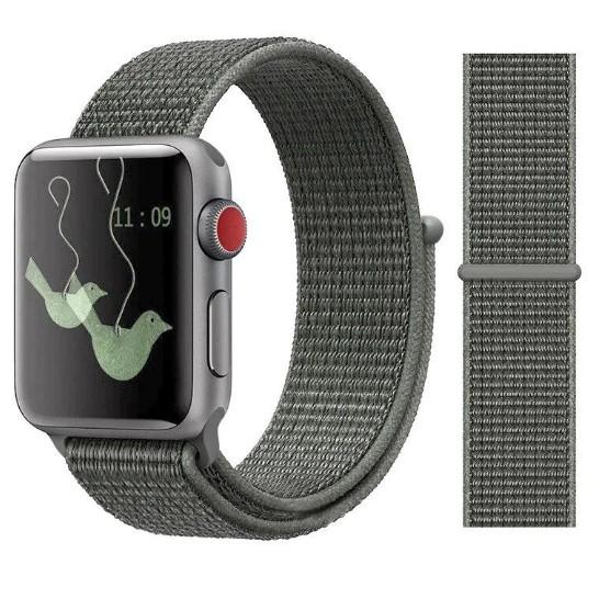 Ремінець Nylon для Apple Watch 38/40/41 mm Grey