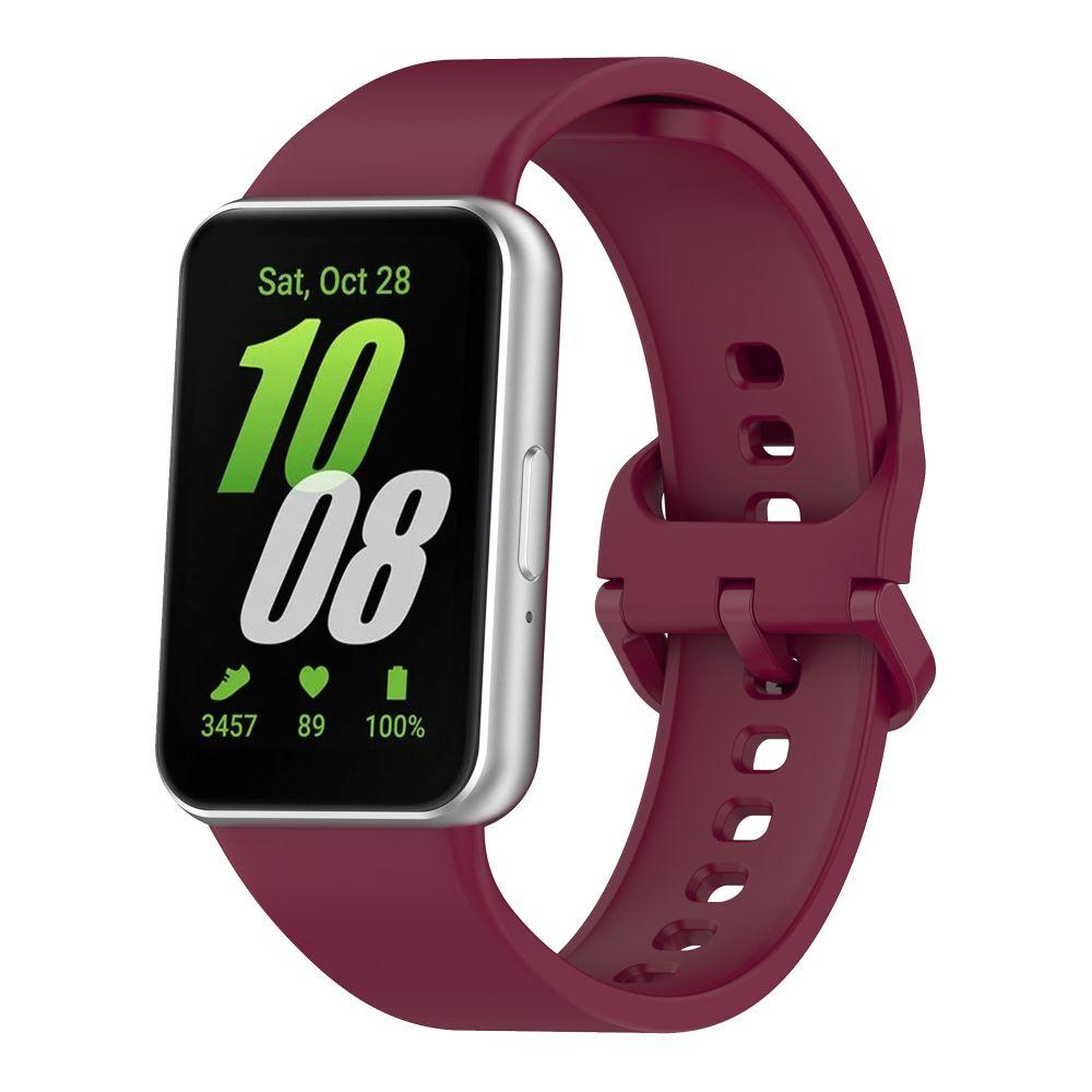 Ремінець для Samsung Galaxy Fit 3 (R390) Silicone (Maroon)