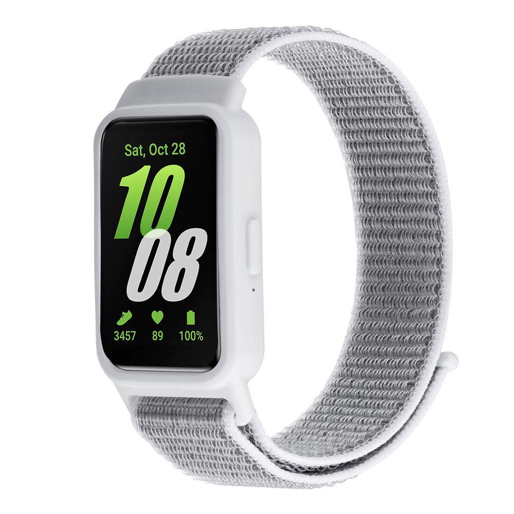 Ремінець для Samsung Galaxy Fit 3 (R390) Nylon (White / grey)