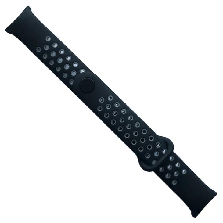 Ремінець SPORT для Xiaomi Mi Band 8/9 Black / Grey