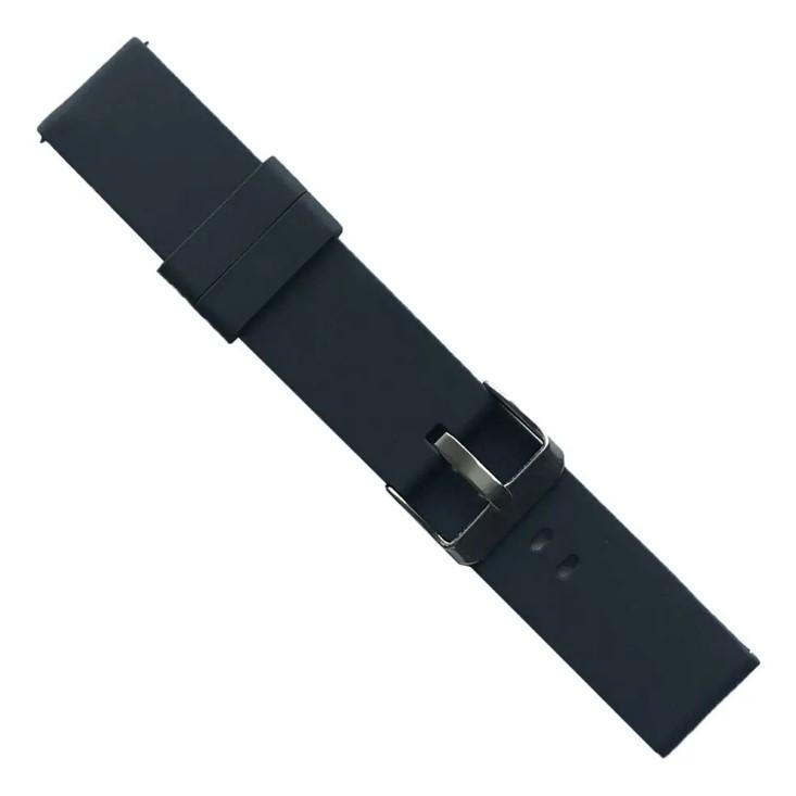 Ремінець SILICONE METAL CLAPS 22 mm  Grey
