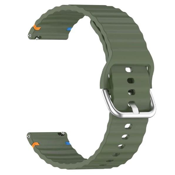 Силіконовий ремінець Wavy для Smart Watch 22mm (Dark Olive)