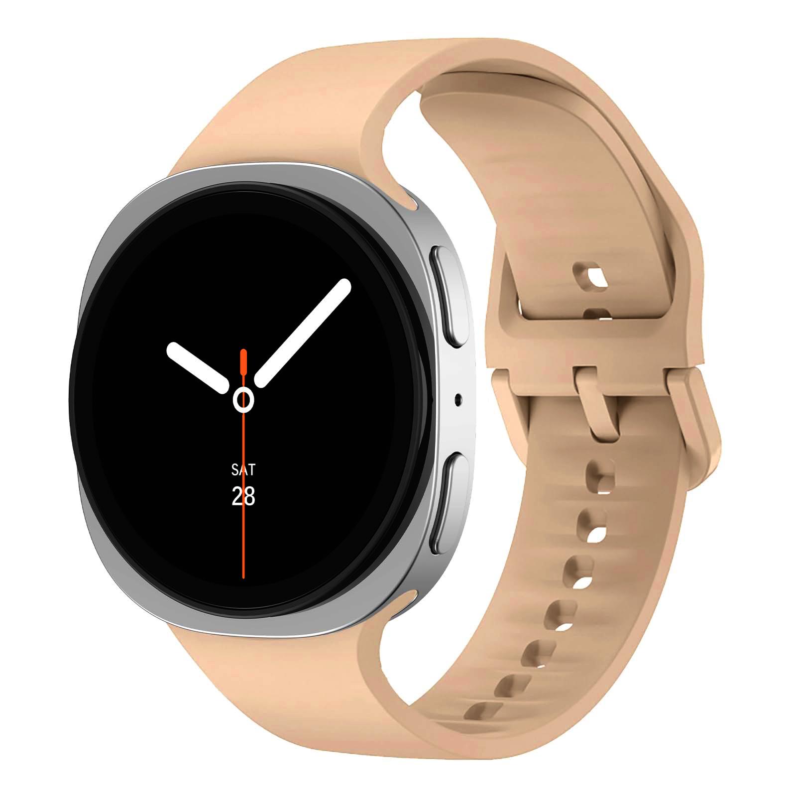 Ремінець для Samsung Watch 8 Silicone seam original (Cacao milk)