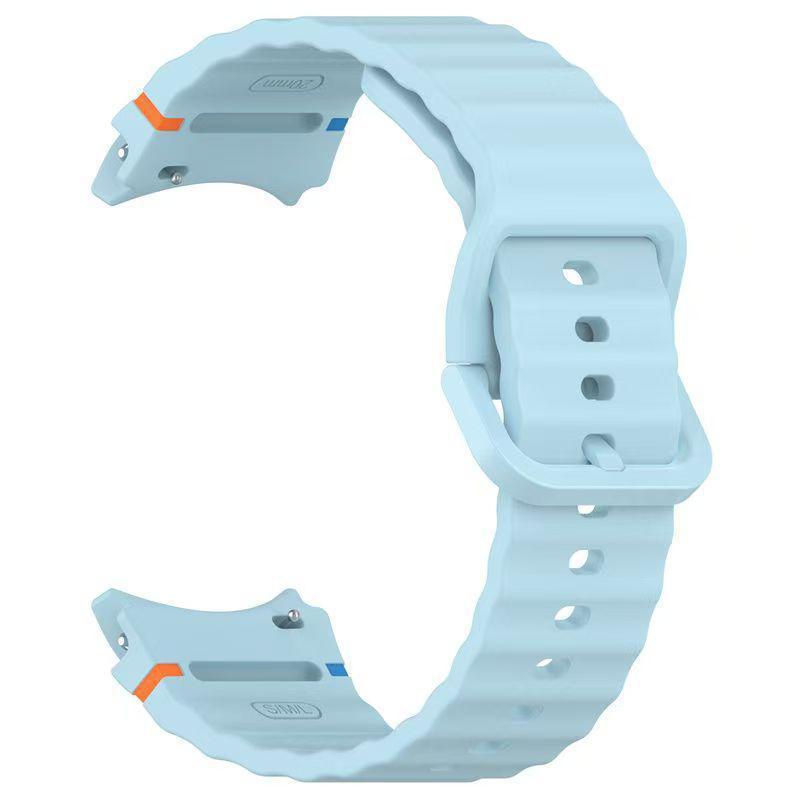 Ремінець для Samsung Watch 8 Silicone seam  (Lilac cream)