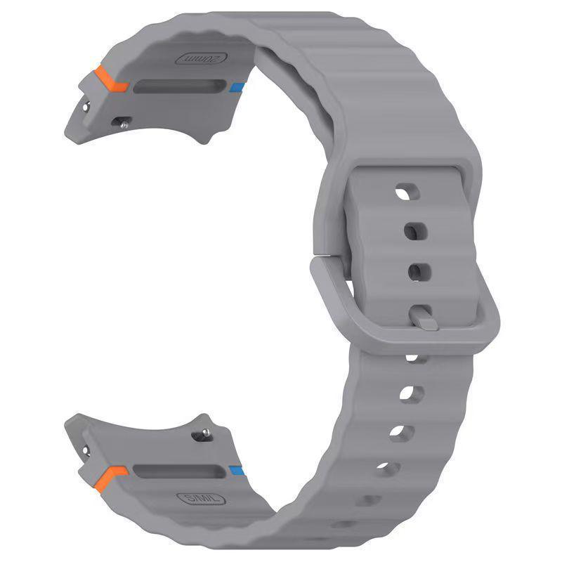 Ремінець для Samsung Watch 8 Silicone seam  (Grey)