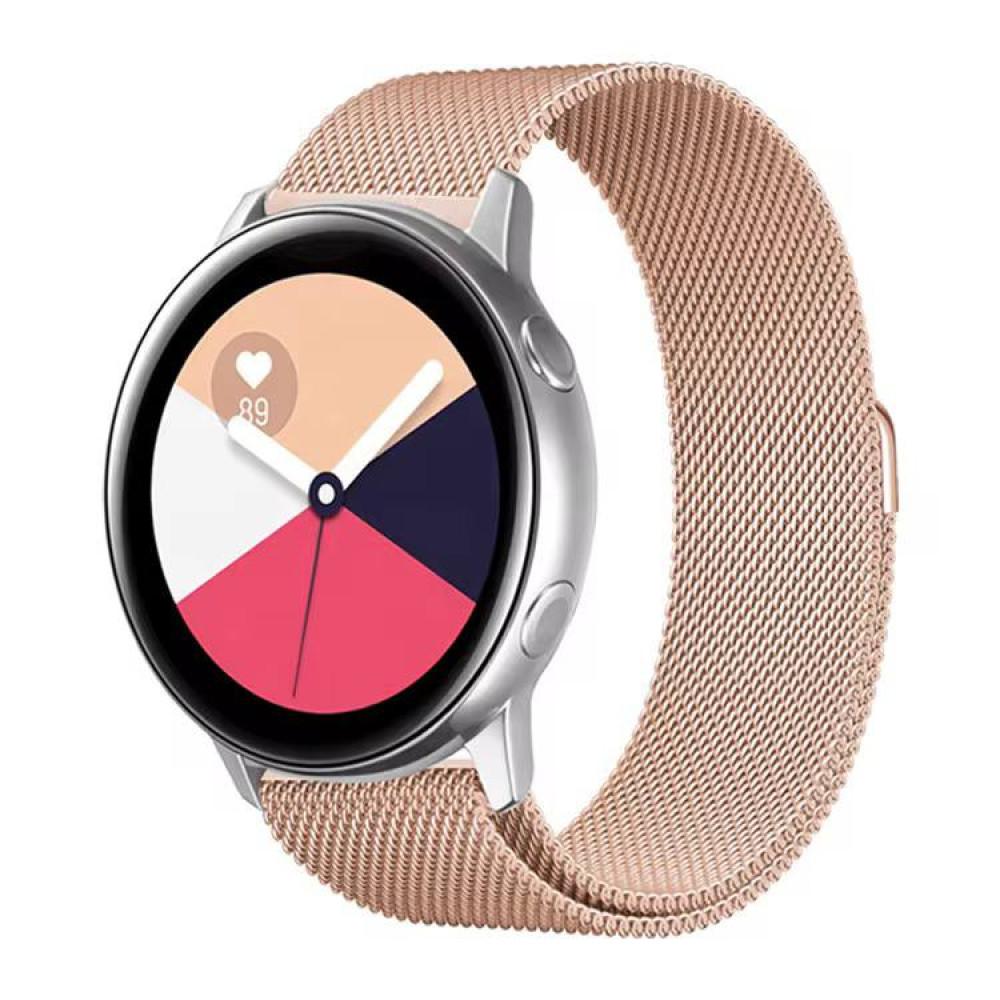 Ремінець Milanese Loop для Xiaomi Amazfit /Samsung 22 mm (Pink sand)