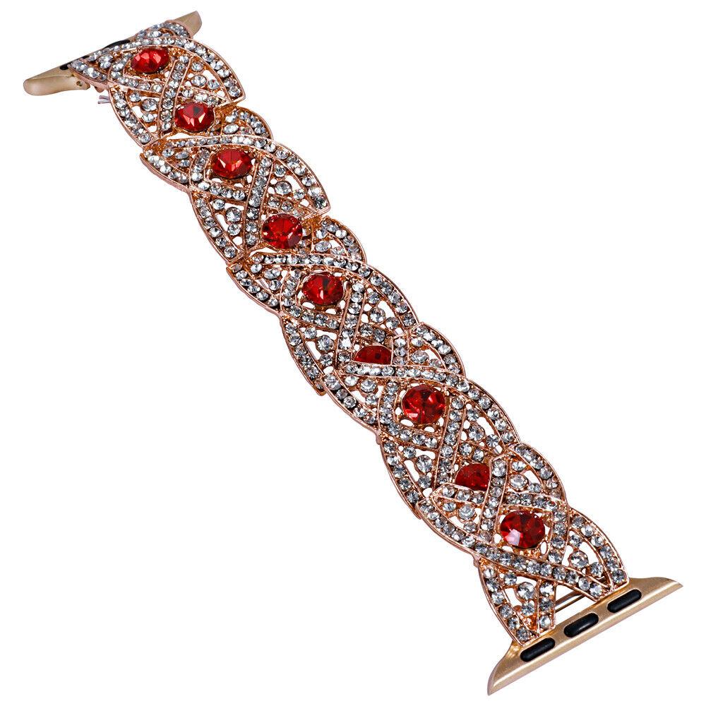 Ремінець Bling Band для Apple Watch 38/40/41 mm rose gold red