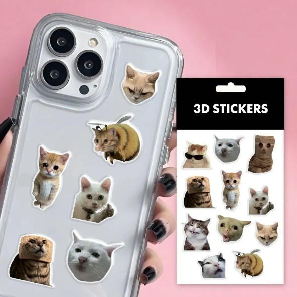 3D стікери "Fanny cats mems"