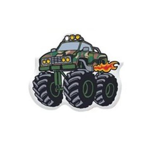 3D стікери "Monster-truck Fire" зелена машинка