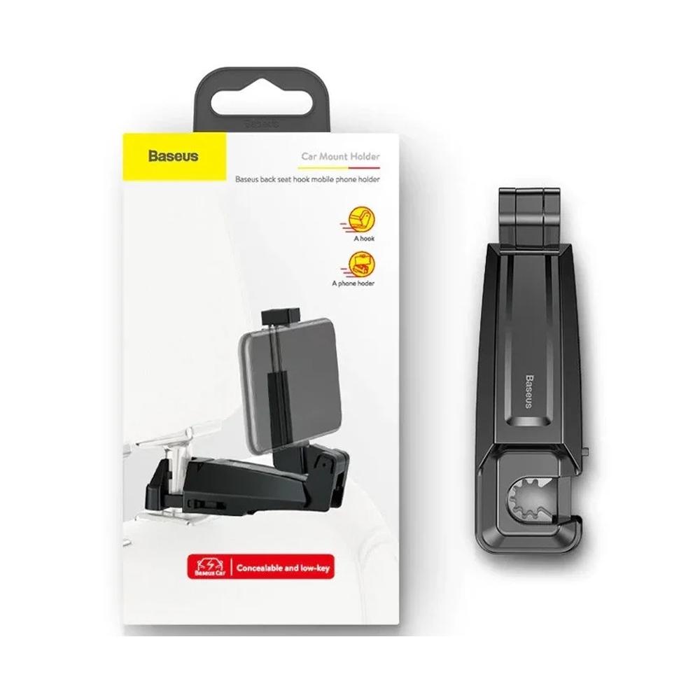 Холдер Baseus backseat vehicle phone holder hook чорний