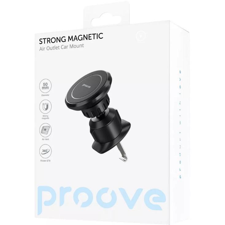 Автомобільний тримач Proove Strong Magnetic Air Outlet Car Mount (black)