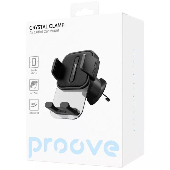 Автомобільний тримач Proove Crystal Clamp Air Outlet Car Mount (black)
