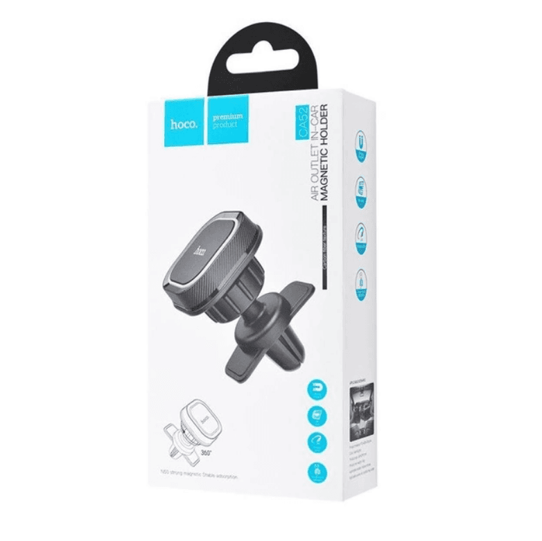 Автохолдер Hoco CA52 Intelligent Air Outlet (Black-Grey)