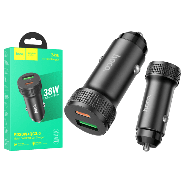 АЗП HOCO Z49B PD38W+QC3.0 чорний