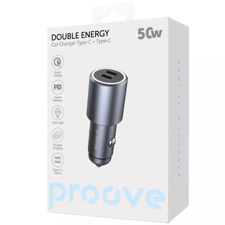 АЗП Proove Double Energy 50W (Type-C + Type-C)