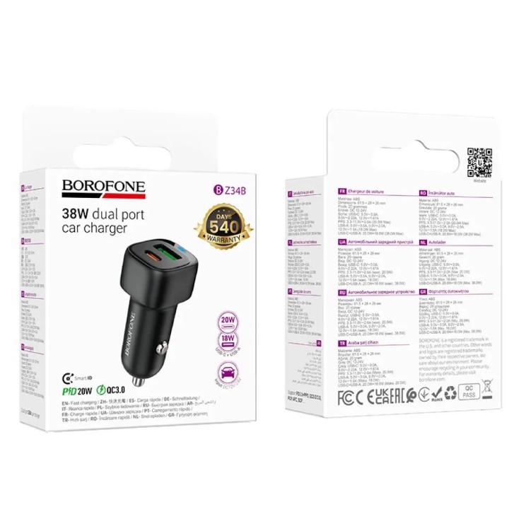 АЗП BOROFONE BZ34B Cloud PD38W (1C1A) чорний