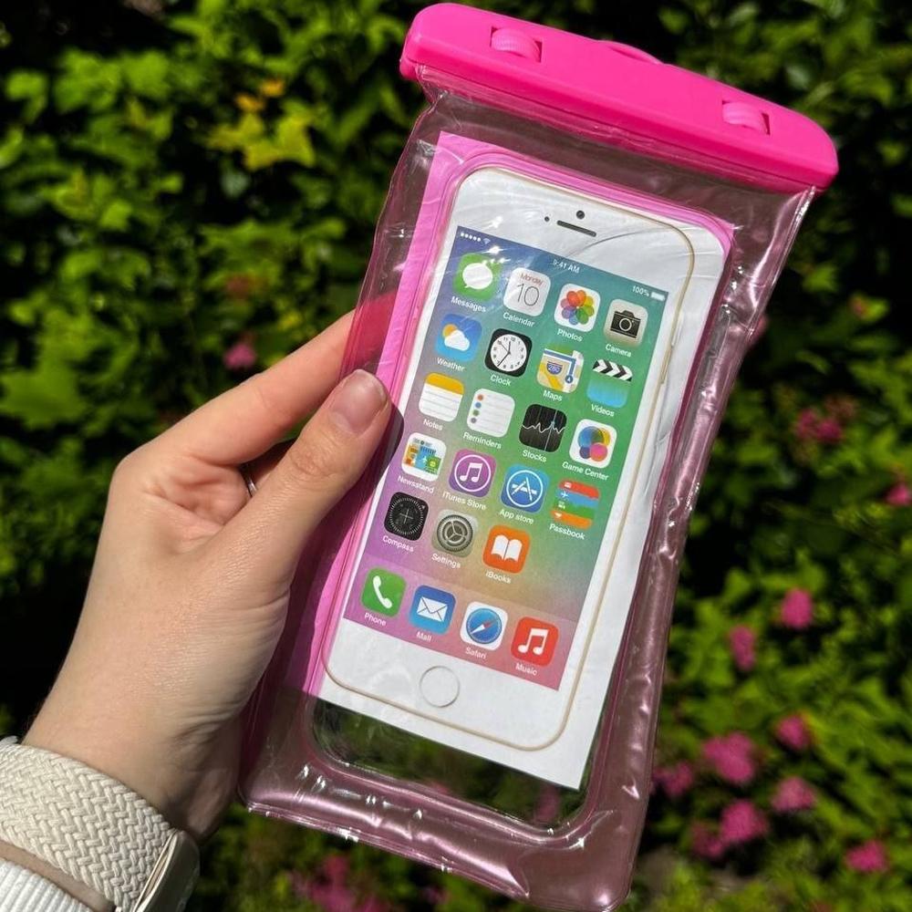 Аква чохол Waterproof bag View №4 малинова
