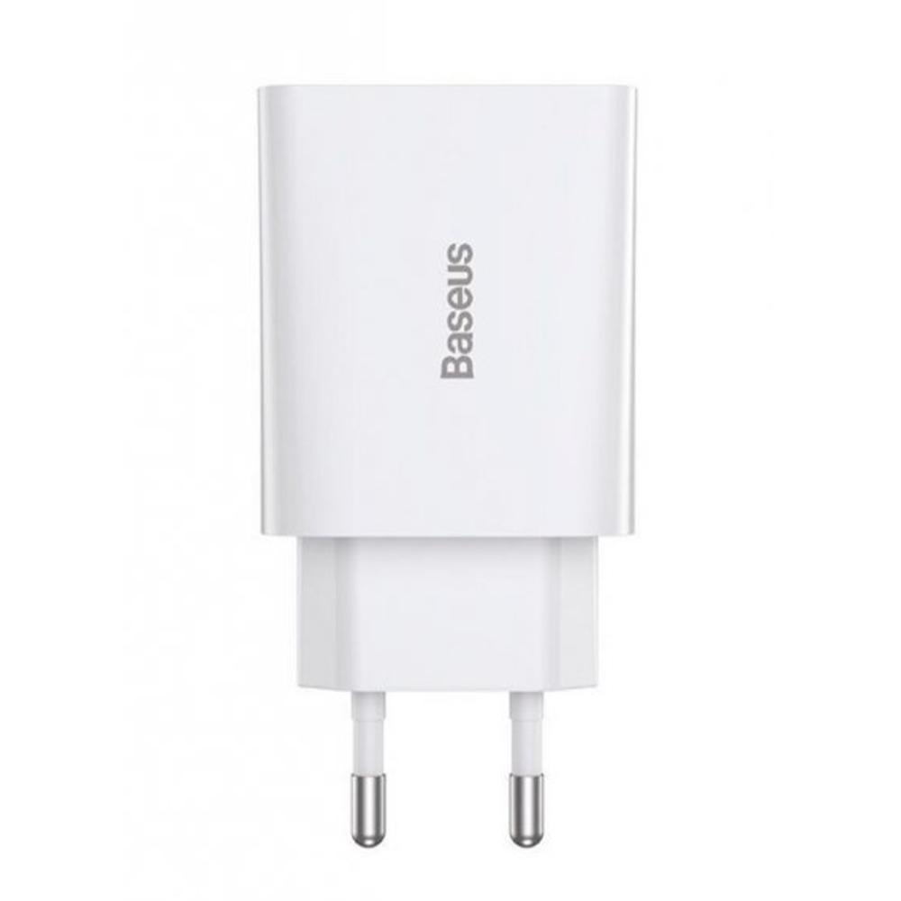 Адаптер мережевий Baseus Palm Type-C 20W White
