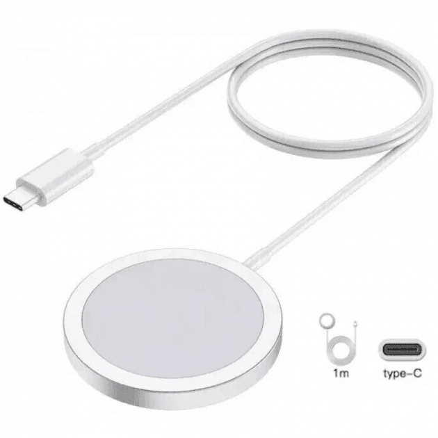 Бездротовий ЗП з магнітом MagSafe Charger  15W USB-C для iPhone/AirPods