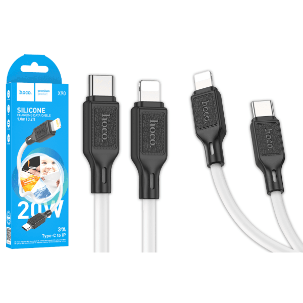 Кабель HOCO X90 Type-C/Lightning  (1m) білий