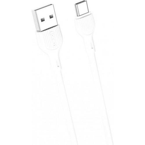 Кабель Type-C XO NB200 2.4A 1m (Білий)