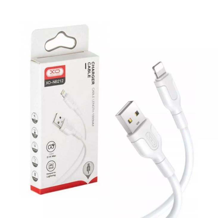 USB Кабель XO NB212 Lightning  2.1A 1.0m White