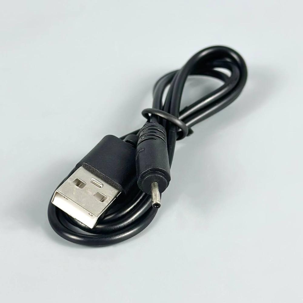 Кабель живлення USB to діаметр DC 2.0 мм. (Чорний)
