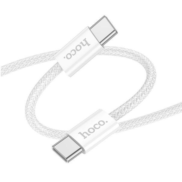 Кабель Hoco X104 Source 60W Type-C to Type-C (1m) (Білий)
