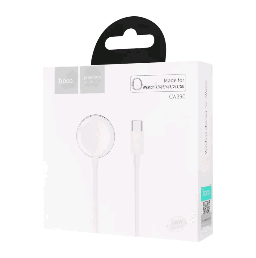Зарядний пристрій Hoco CW39 для iWatch Type-C (white)