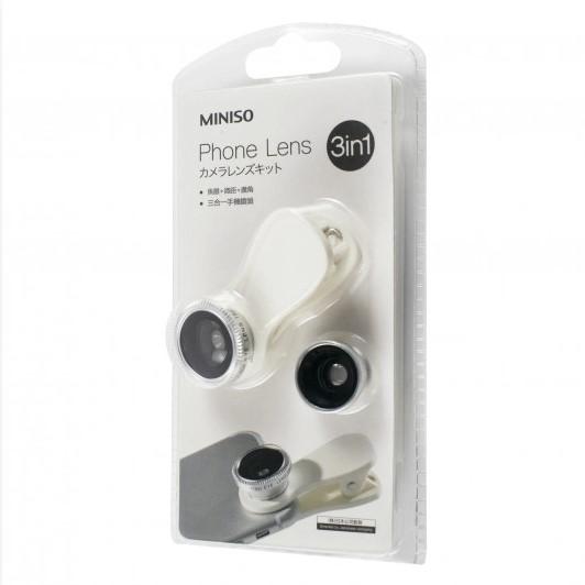 Макро лінза для телефона 3in1(Wide Angle/Macro/Fish-eye Lenses) (White)