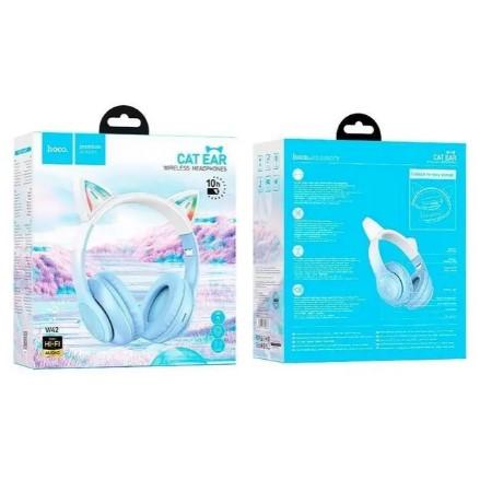 Навушники накладні HOCO W42 Cat Ears Crystal Blue