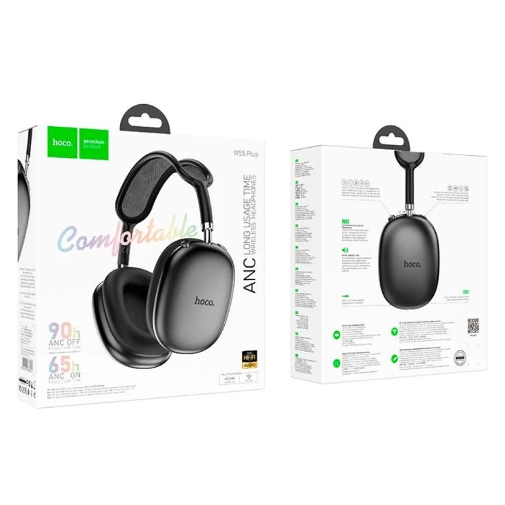 Бездротові навушники Hoco W55 Plus Happiness ANC Чорні