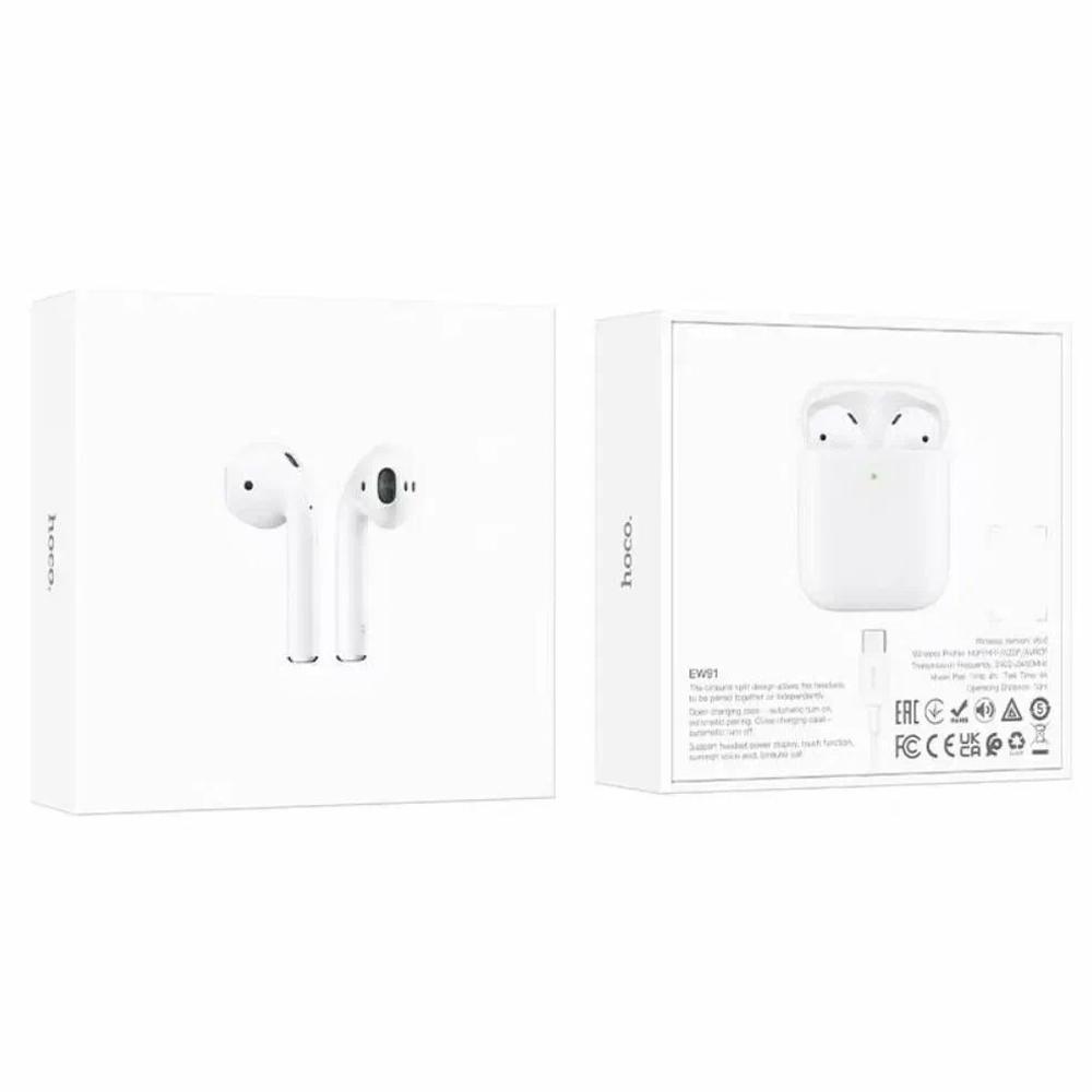 Навушники Bluetooth Hoco EW91 True wireless stereo headset White