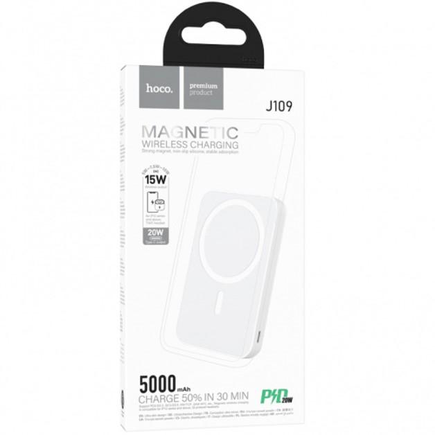 Power Bank Hoco J109 Easy PD20W MagSafe fast charging power bank 5.000mAh White