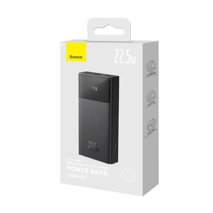 Павербанк Baseus Star-Lord Digital Display Fast Charge 20 000 mAh 22.5W чорний