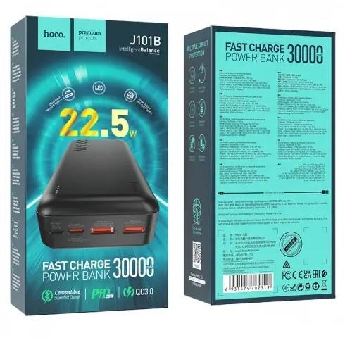 Power Bank Hoco J101B Astute 22.5W fully compatible 30.000 mAh Black
