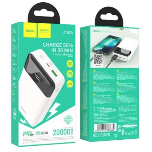 Power Bank Hoco J102A Cool figure PD20W+QC3.0 20.000mAh White