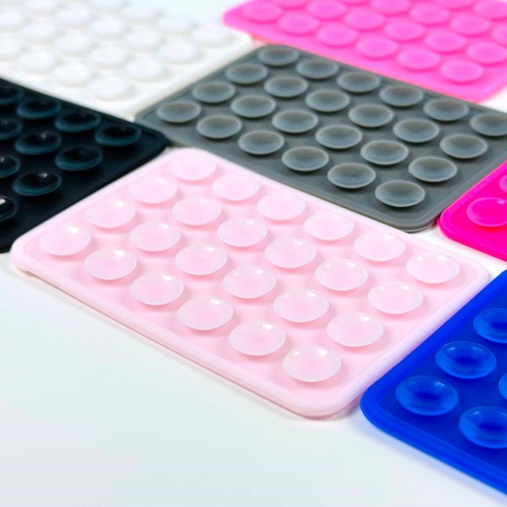 Тримач-присоска для мобільного телефону 3M Sticker Side Silicone (Ніжно рожева)