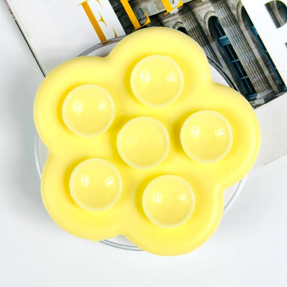 PopSocket Magnetic Magsafe Квітка із силіконовими присосками (Жовтий)