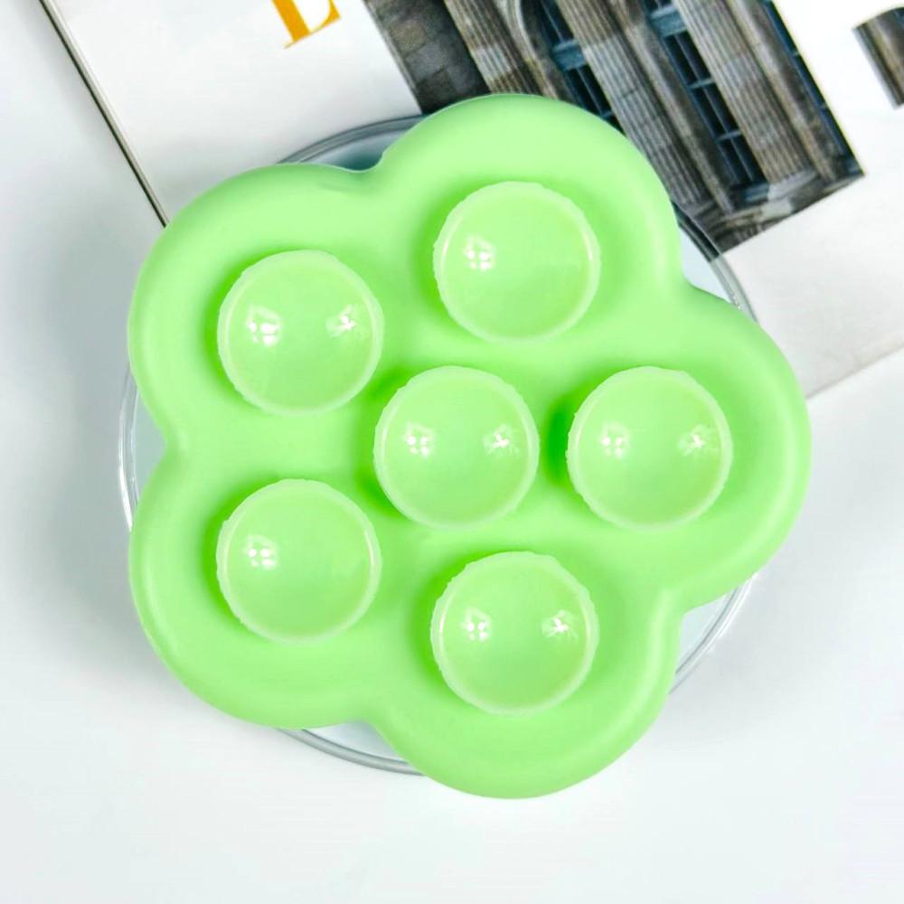 PopSocket Magnetic Magsafe Квітка із силіконовими присосками (Зелений)