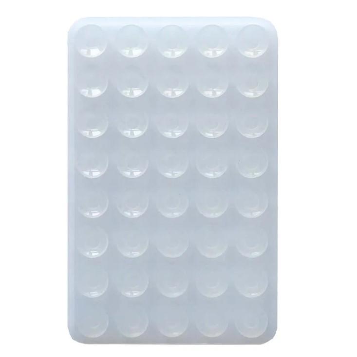 Тримач-присоска для мобільного телефону Double Side Silicone 100*64мм (Прозора)