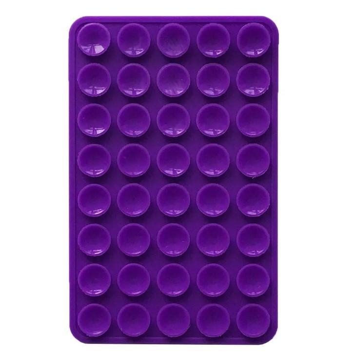 Тримач-присоска для мобільного телефону Double Side Silicone (Фіолетова)