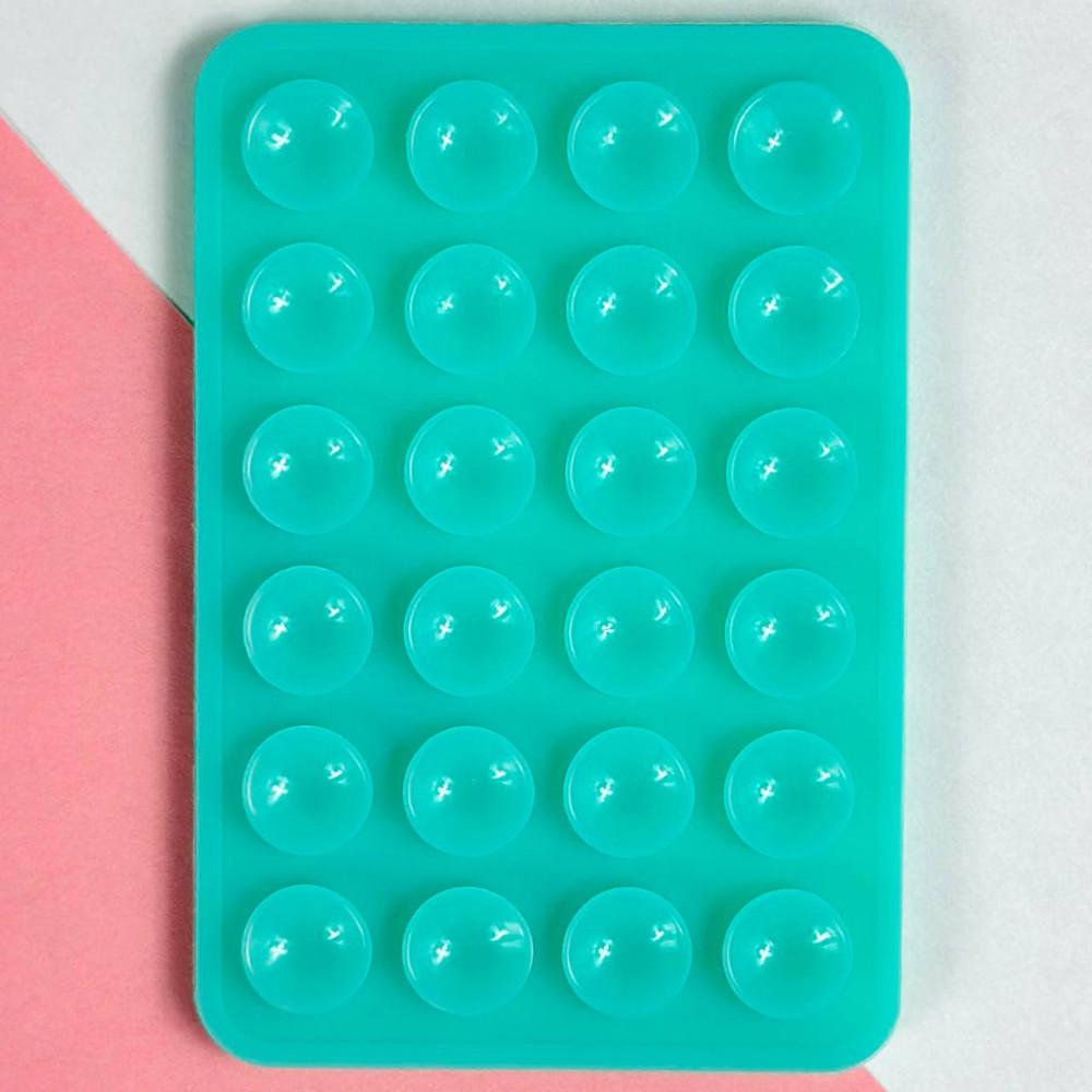 Тримач-присоска для мобільного телефону Double Side Silicone (Бірюзовий)