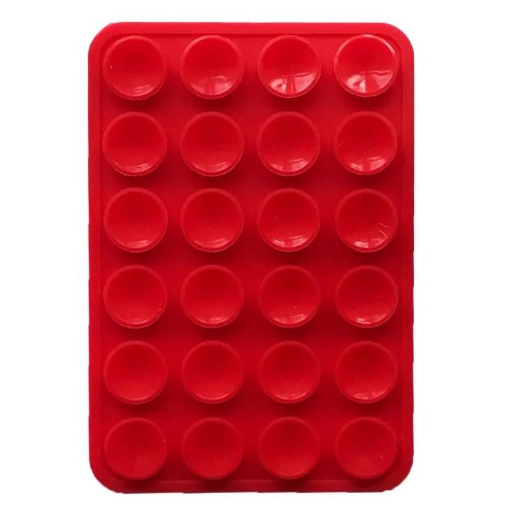 Тримач-присоска для мобільного телефону Double Side Silicone (Червона)