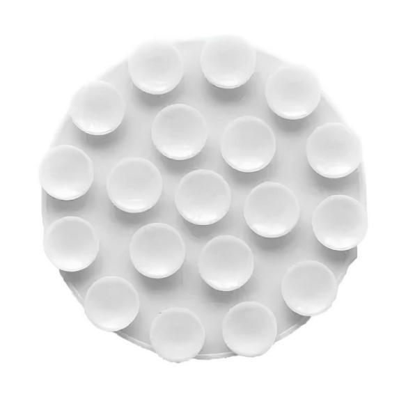 Силіконова тримач-присоска двостороння для телефону Double Side Silicone Round (Білий)