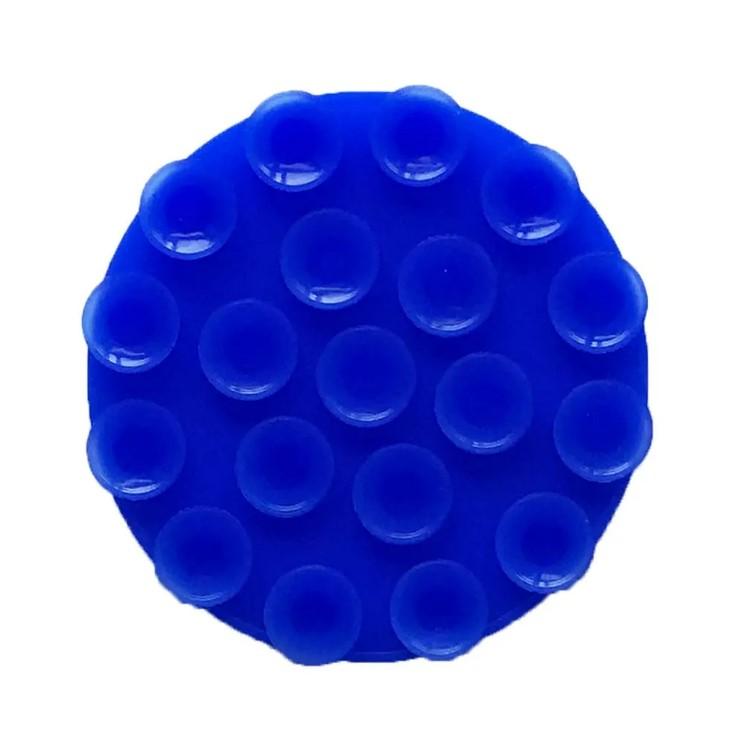 Силіконова тримач-присоска двостороння для телефону Double Side Silicone Round (Електрік)