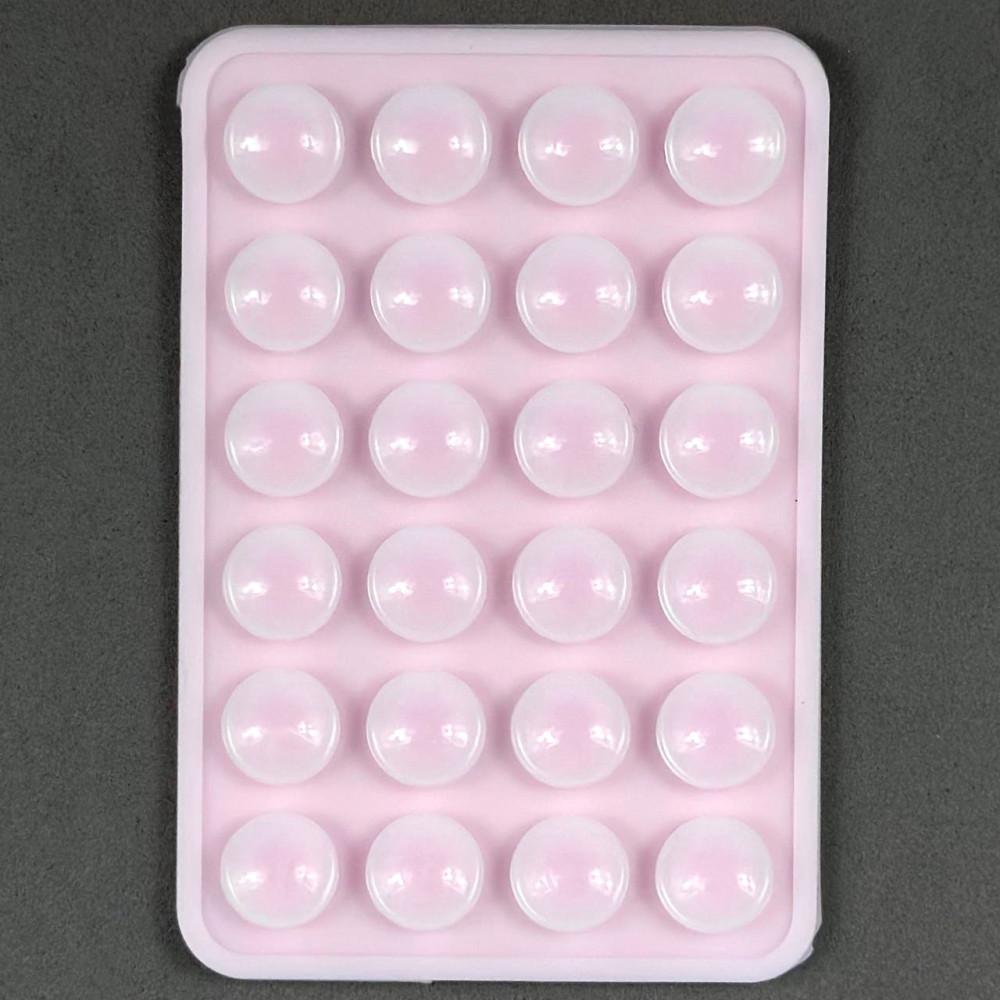 Тримач-присоска для мобільного телефону 3M Sticker Side Silicone (Пудрова)