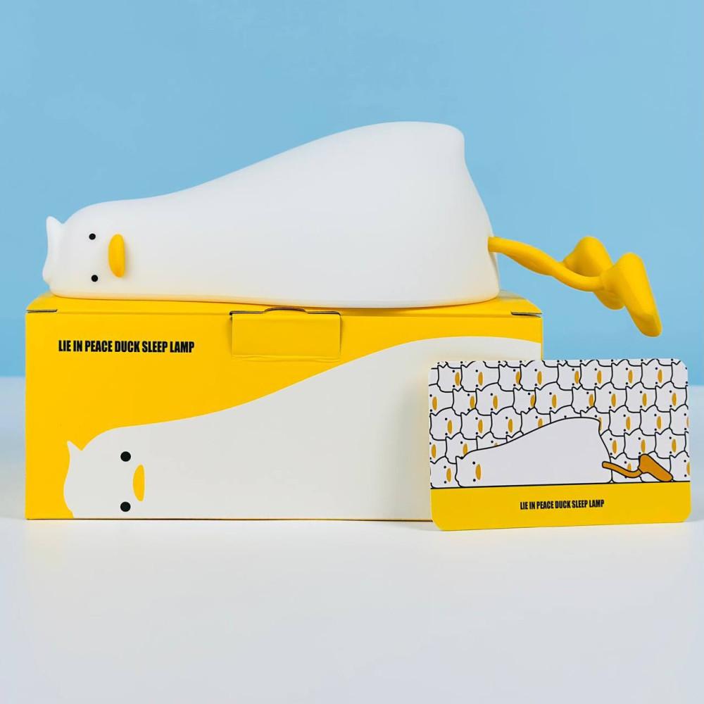 Силіконовий нічник Втомлена качечка K-1096 1200mAh  (Білий)