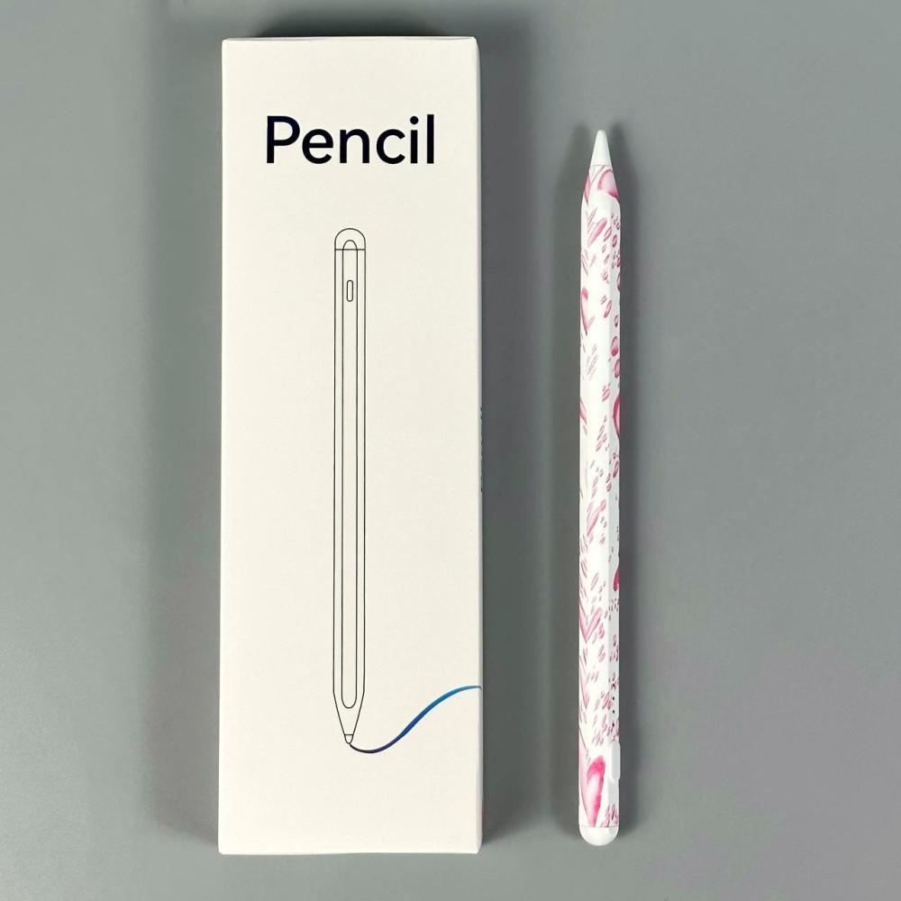 Стилус Universal Pen Magnetic (Print Buble Pink) (Біло-рожевий)